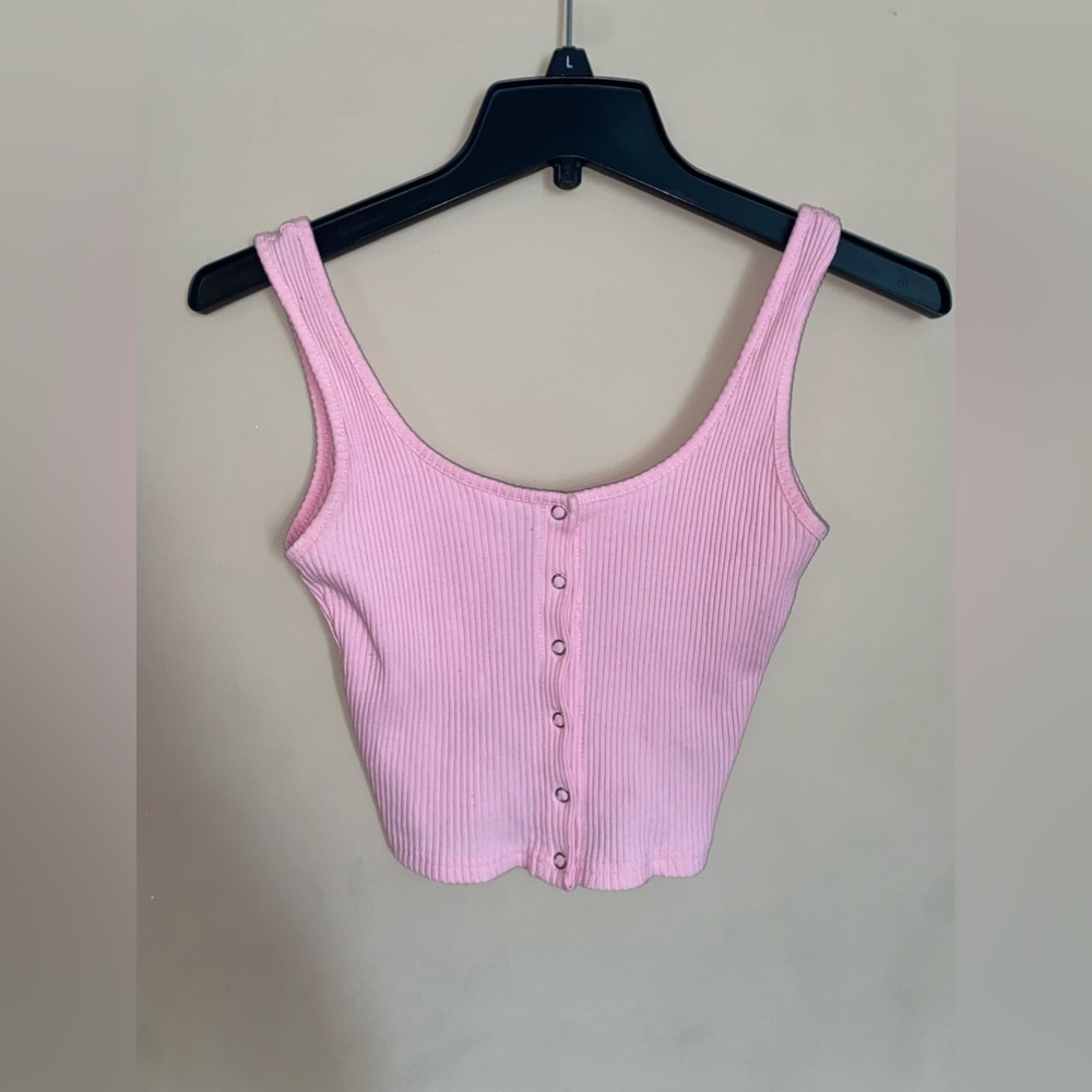 Pink crop top by Minthunter size XS